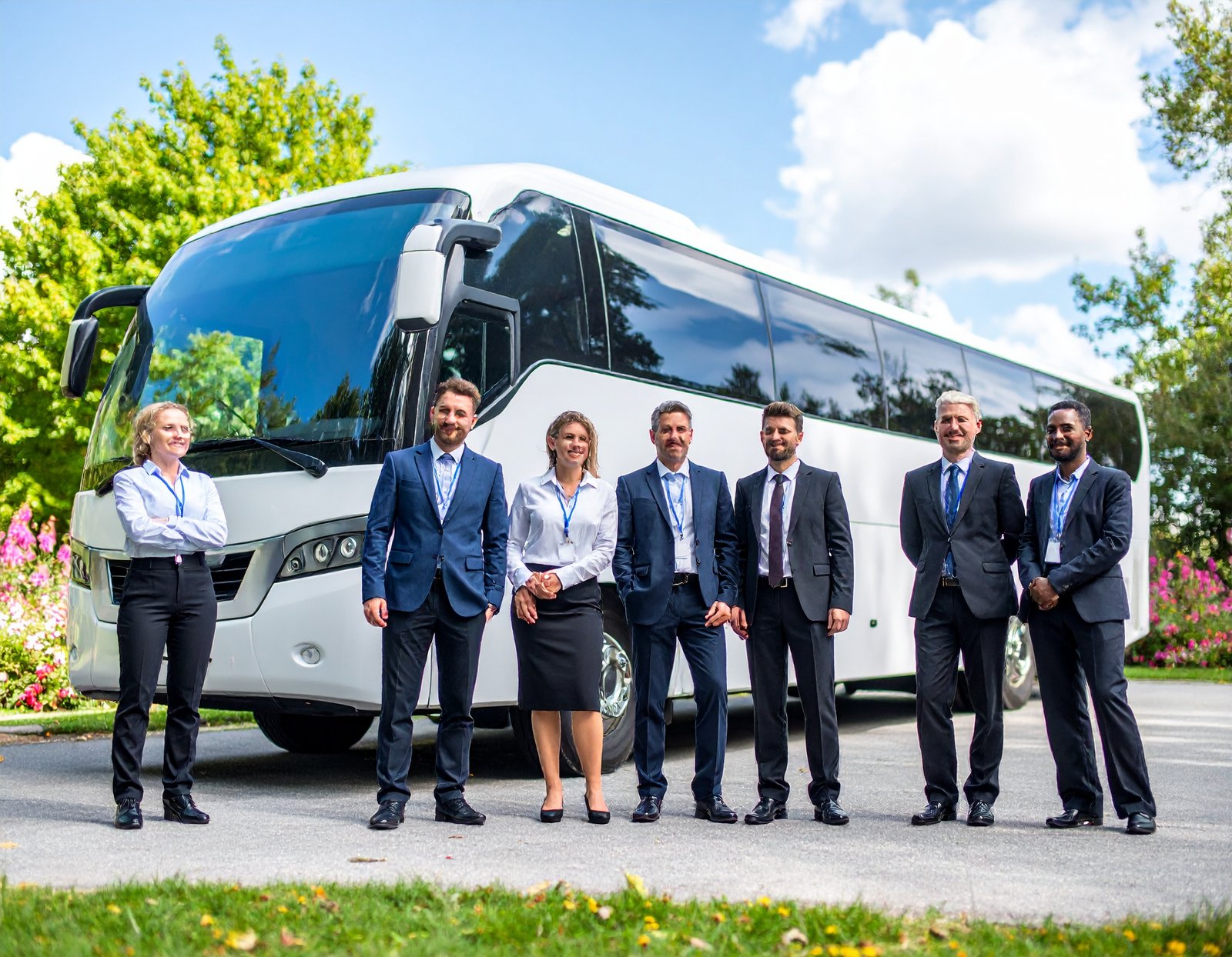 Shuttle bus for a conference