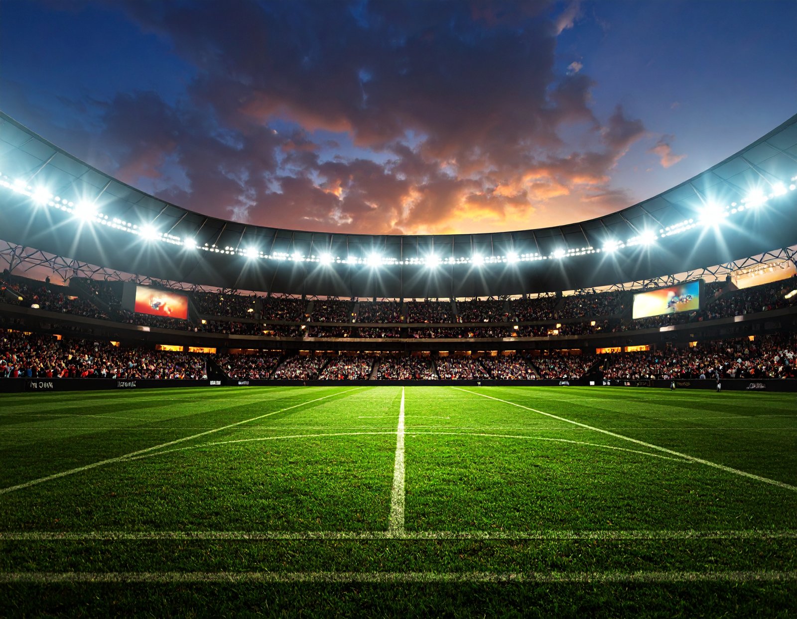 Interior of a party bus for sports fans